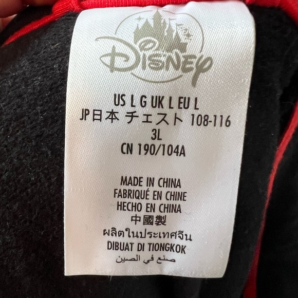 Official Disney Apparel Classic Mickey Womens Sz L Zip Up Hoodie With Pockets - Picture 6 of 6